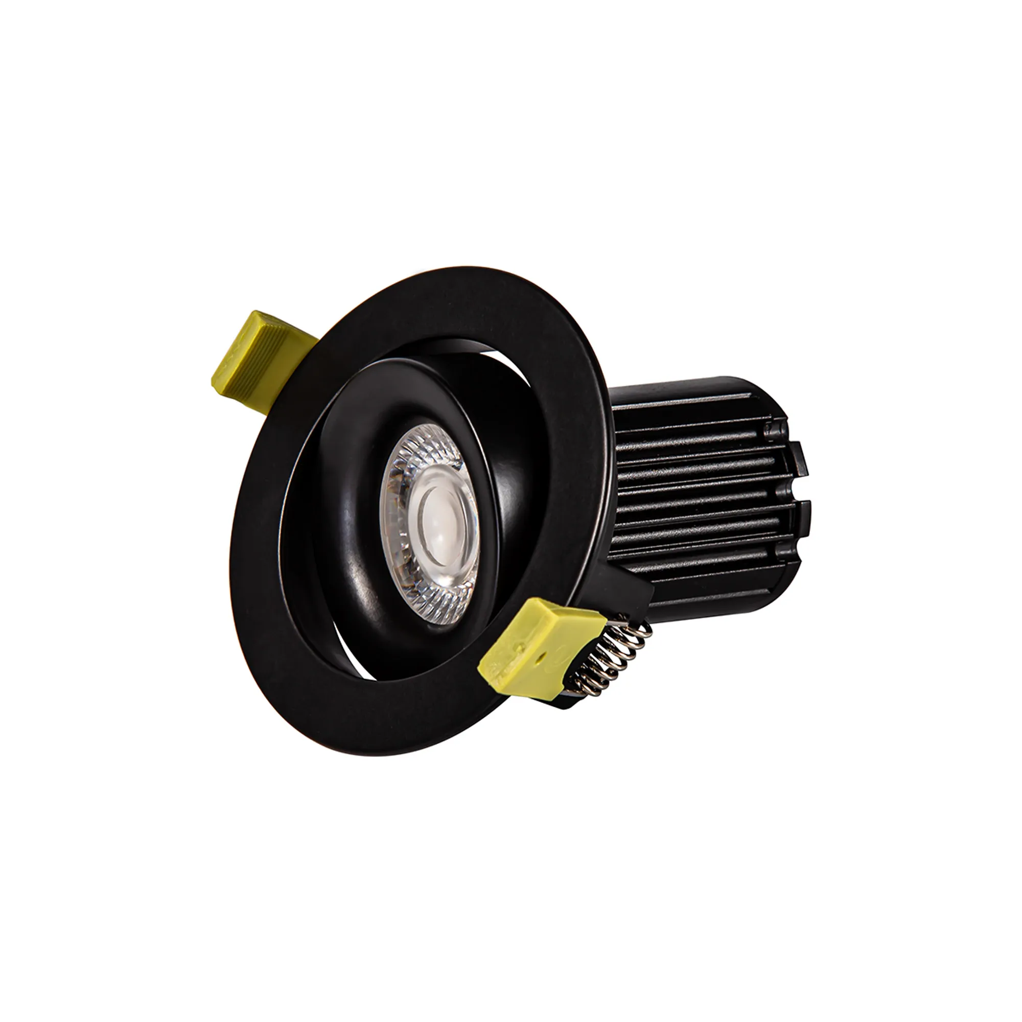 Bruve 12 Tridonic powered 12W 3000K 1200lm 36° LED Engine,300mA , CRI>90 LED Engine Matt Black  Fixed Recessed Adjustable round Downlight, IP20 DM202502  Dlux Bruve A 12